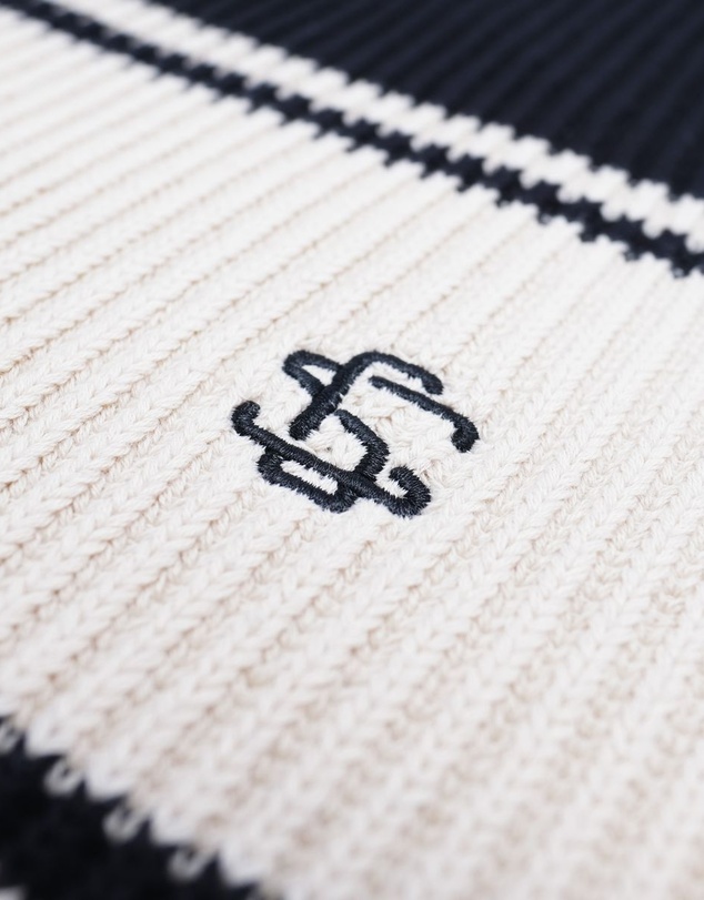 STUDENTS - Stripe Knit Crew Sweater
