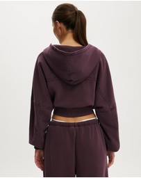 Cotton On Body Active - Active Raw Edge Zip Through Hoodie