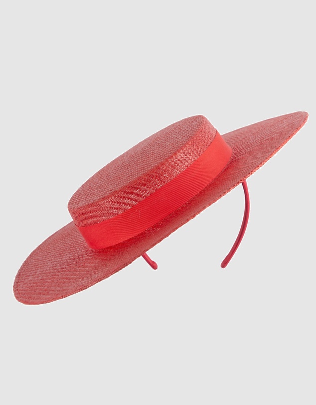 Max Alexander - Red Boater Hat