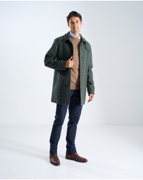 3 Wise Men - 3 Wise Men Crawford Wool Coat - Green