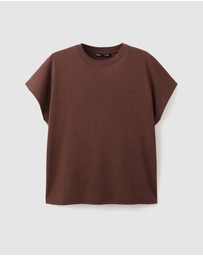 M.N.G - Short-Sleeved Cotton T-Shirt
