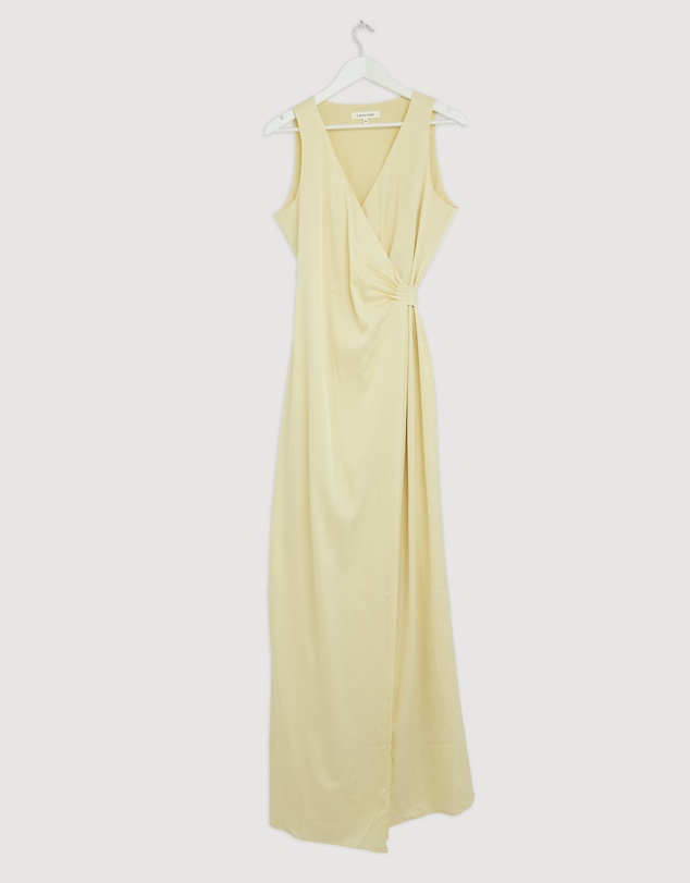 Revibe - Repaired CHANCERY Lani Sleeveless Wrap Maxi Dress - AU 12