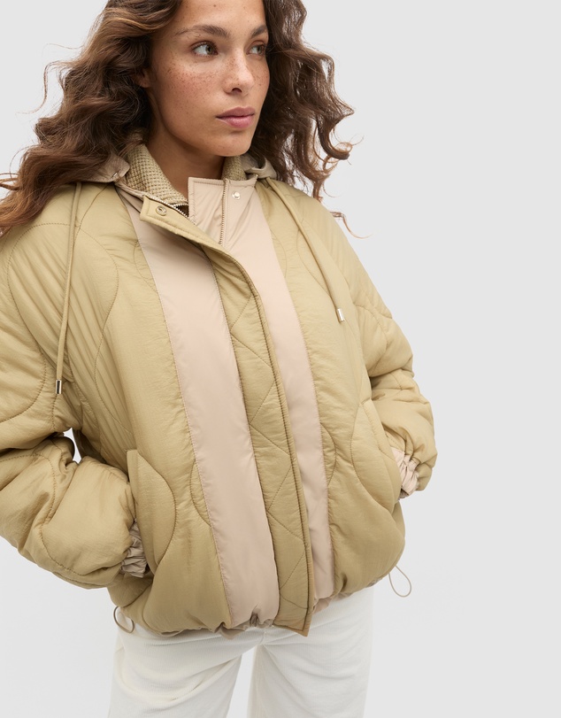 Seed Heritage - Colour Block Puffer Jacket
