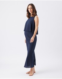 Ripe Maternity - Lena Linen Nursing Dress