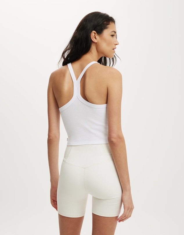 Cotton On Body Active - Active Rib T-Bar Cropped Tank