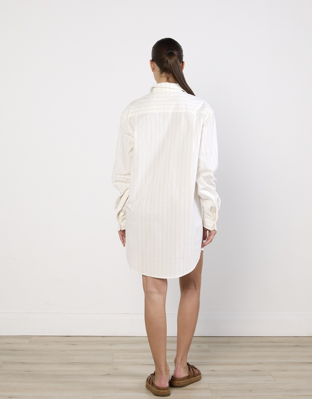 Cirkular - Pre-Loved - Luuda Pinstriped Shirt Dress