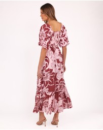 Petal & Pup - Shanae Maxi Dress - Pink Brown Paisley