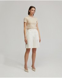Oxford - Olivia Crop Knit Top