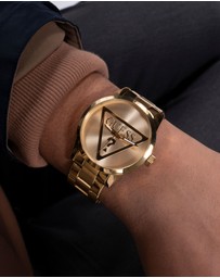 GUESS - Guess triangle 44mm Gold-Tone Analogue Men's Watch