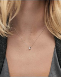 PDPAOLA - La Perla Solitary Silver Necklace