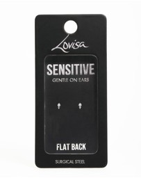 Lovisa - Surgical Steel Pearl Diamante Flat Back Earrings