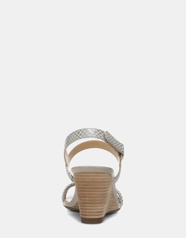 Vionic - Emmy Wedge Sandal - Aluminium Lizard
