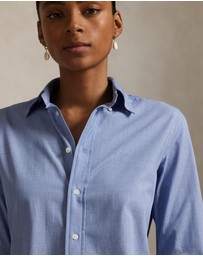 Polo Ralph Lauren - End-On-End Stretch Slim Fit Cotton Shirt - ICONIC EXCLUSIVE