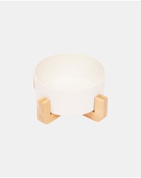 Mog & Bone - Single Bamboo Dog Bowl Natural