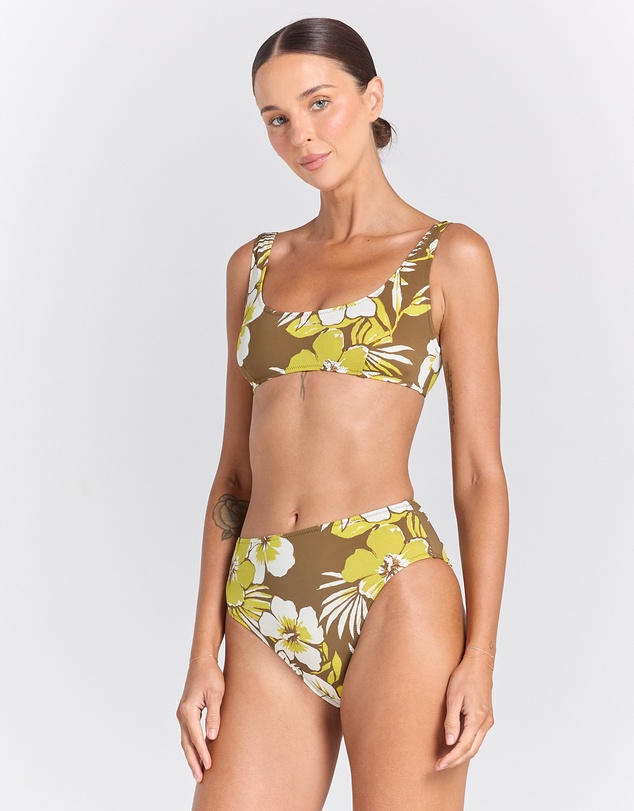 Poolside Paradiso - Miami Solstice Bikini Top - Midori