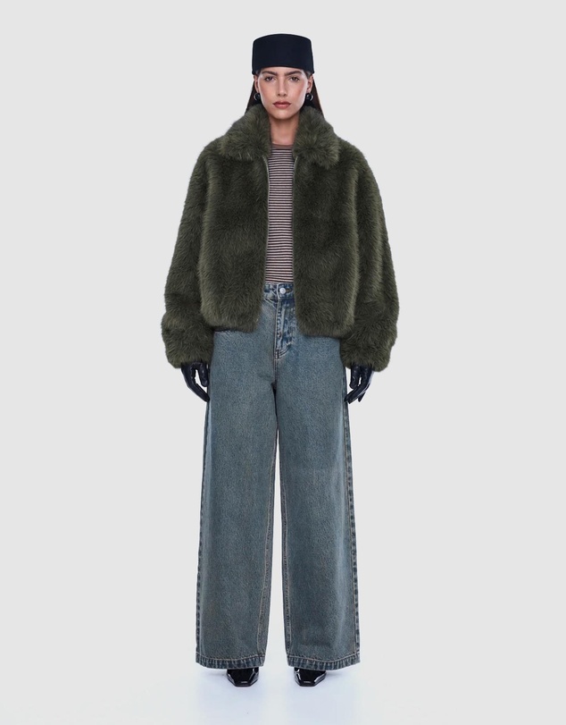 ENA PELLY - Daphne Faux Fur Bomber