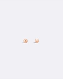 Ichu - Tiny Rose Gold Ball Studs