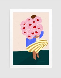 Olive et Oriel - Bouquet Of Flowers by Bea Muller Art Print
