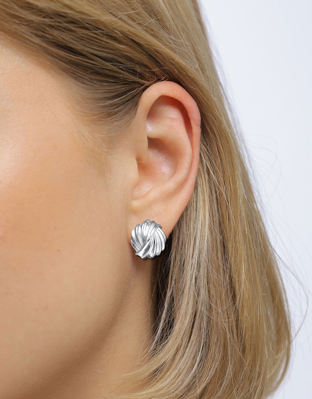Elli Jewelry - Grooves Stud Earrings in 925 Silver