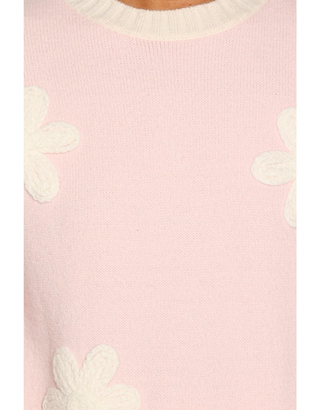 Petal & Pup - Calypso Floral Sweater - Pale Pink