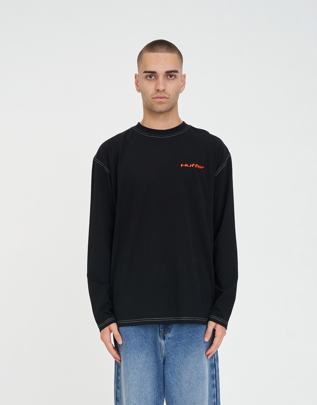 Huffer - LS Block Tee 220/Stitched
