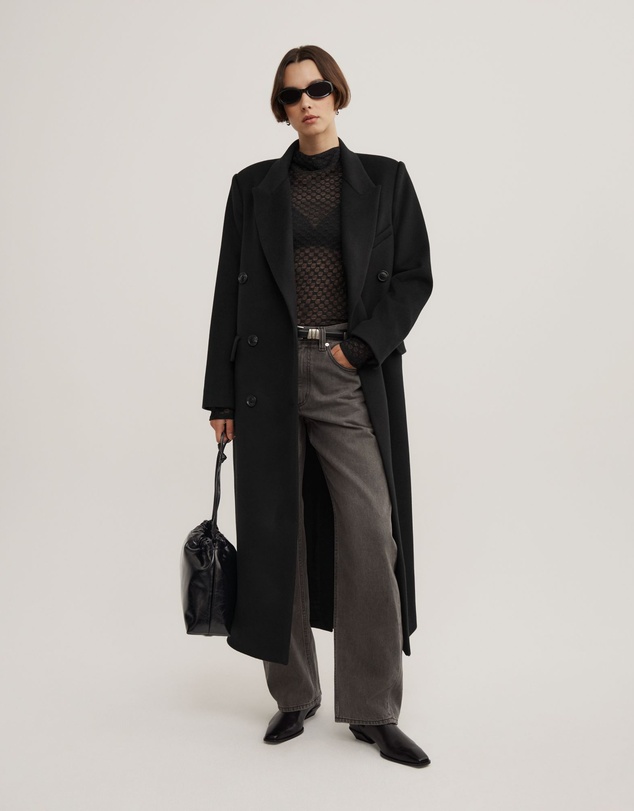 Witchery - Textured Mesh Long Sleeve Top