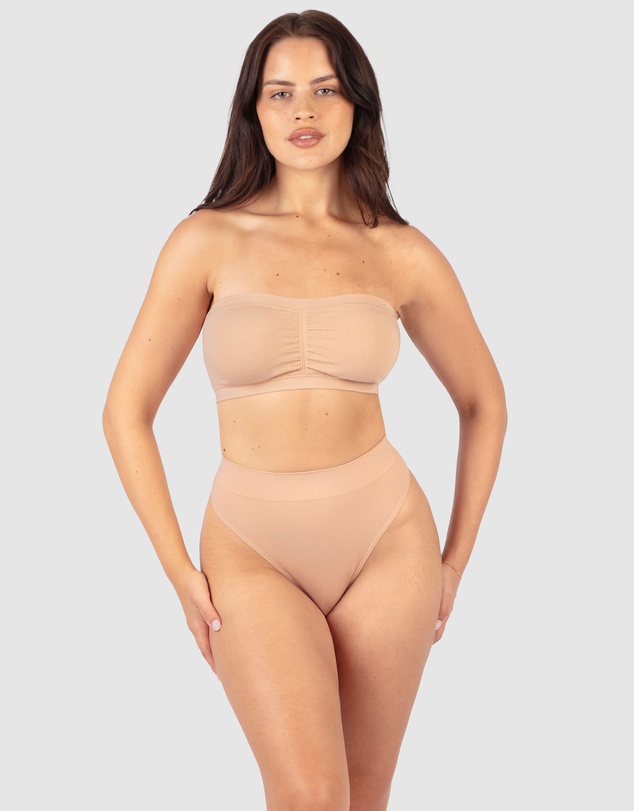 B Free Intimate Apparel - Cotton-Rich Padded Strapless Bra (A-B-C) Cup