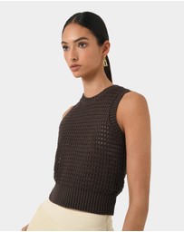 Forcast - Quinta Open Knit Tank