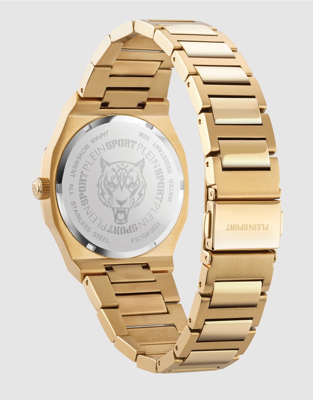 Plein Sport - PLEIN METRONAUT 36mm Champagne Dial and gold-tone bracelet