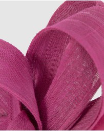 Fillies Collection - Fuchsia Abaca Loops Racing Fascinator