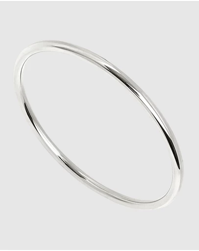 Najo - Simplicity Silver Bangle