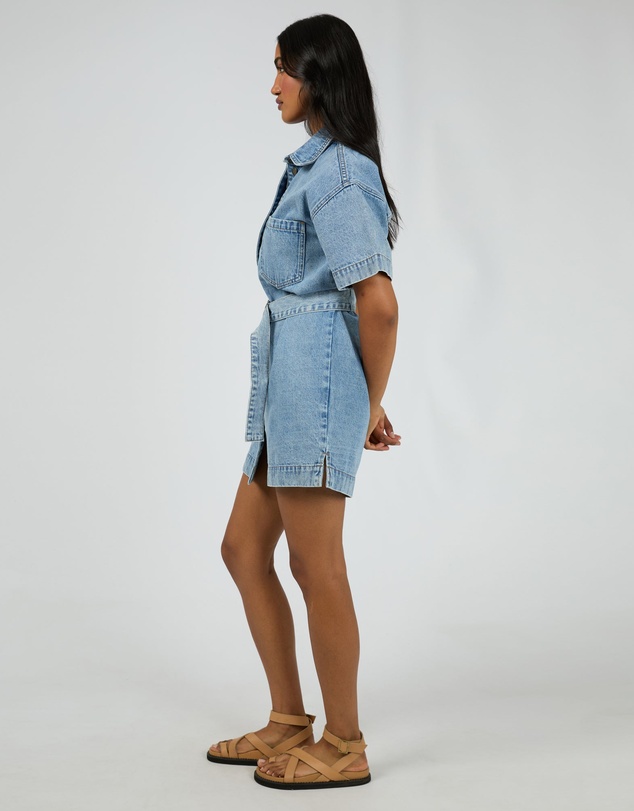 All About Eve - Sunny Denim Dress Light Blue
