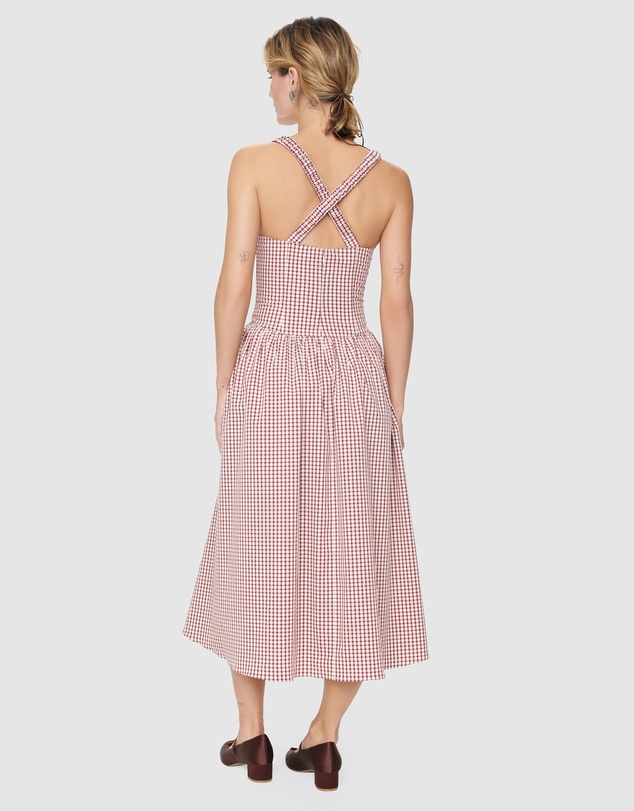 For Love & Lemons - Annie Gingham Midi Dress