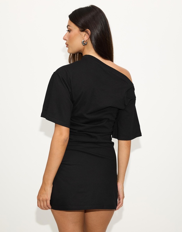 Dazie - Hazel Ruched Jersey Mini Dress