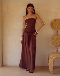 Seven Wonders - Fleur Shirred Strapless Maxi Dress