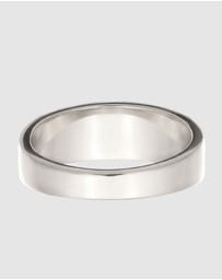 Kuzzoi - ICONIC EXCLUSIVE - Ring Men Enamel Sleek Design 925 Sterling Silver