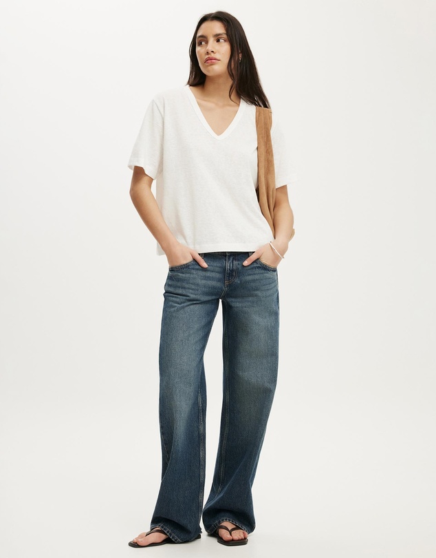 Cotton On - The Slub V Neck Tee