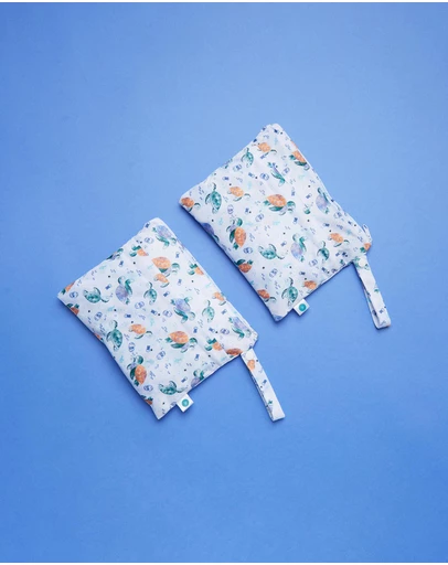 itti bitti - Small Double Pocket Wetbag Pack - Crush
