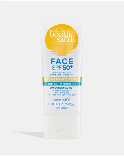 Bondi Sands - SPF 50+ Fragrance Free Hydrating Tinted Face Lotion 75ml