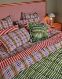 Mosey Me - Confetti Plaid Euro Pillowcase Set