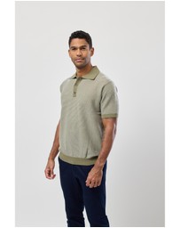 Brooksfield - Stripe Knitted Polo