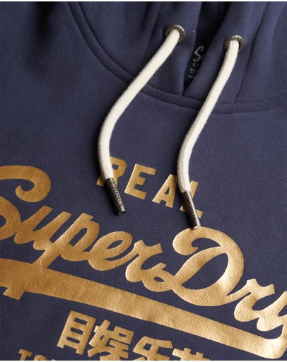 Superdry - Vintage Logo Metallic Hoodie