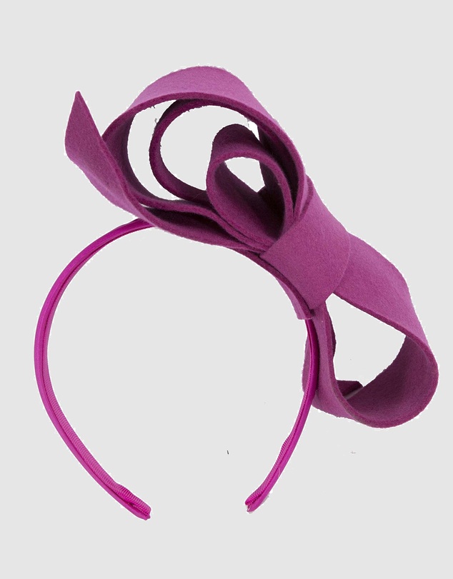 Max Alexander - Felt Fuchsia Bow Fascinator