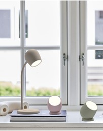 Kreafunk - Kreafunk Ellie Lamp W/ Qi Charger And Bluetooth Speaker - Ivory Sand