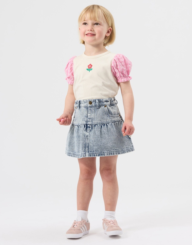 Goldie + Ace - Gingham Puff Sleeve Top - Babies-Kids