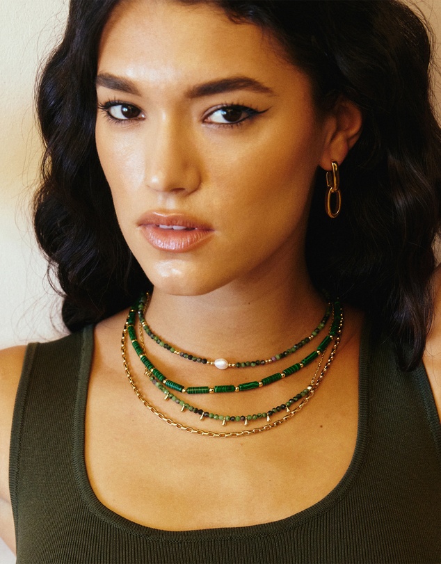 Arms Of Eve - Mila Gemstone Necklace - Clinozoisite
