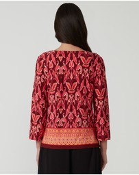 Stella - Pink Cherry Blossom Tunic Top