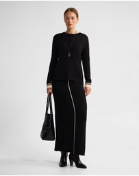 Oxford - Lettie Stripe Knitted Top