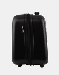 Pierre Cardin - Pierre Cardin Metro Large Hard Shell with Mini Beauty Case Set + Leather Tag