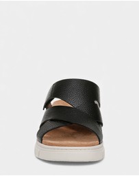 Vionic - Uptown Sunset Wedge - Black Tumbled